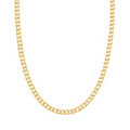 9ct Yellow Gold 16 Inch Fine Double Curb Chain Necklace
