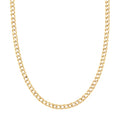 9ct Yellow Gold 18 Inch Fine Double Curb Chain Necklace