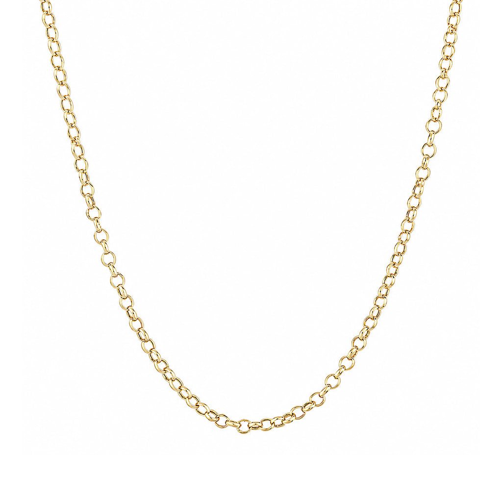 9ct Yellow Gold 16 Inch Rolo Chain Necklace
