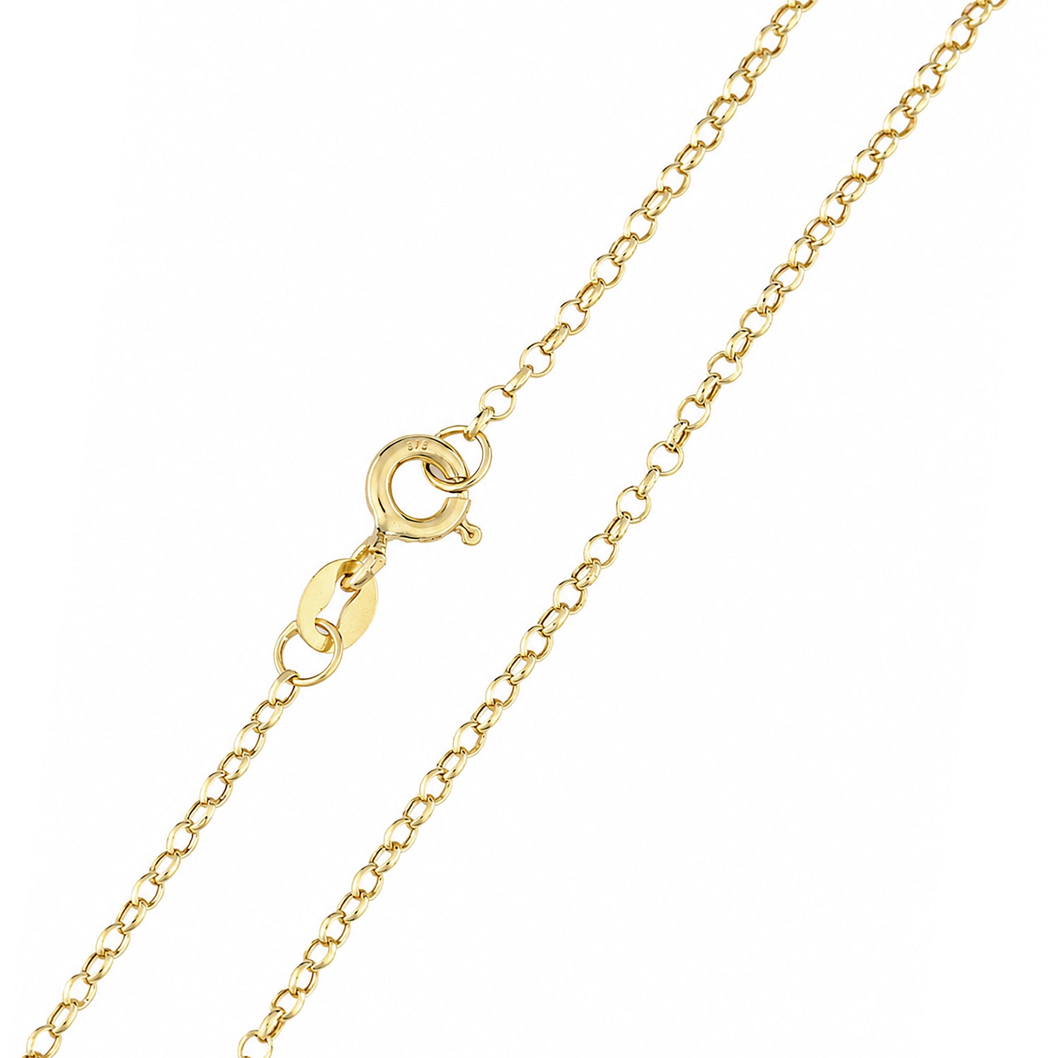 9ct Yellow Gold 16 Inch Rolo Chain Necklace