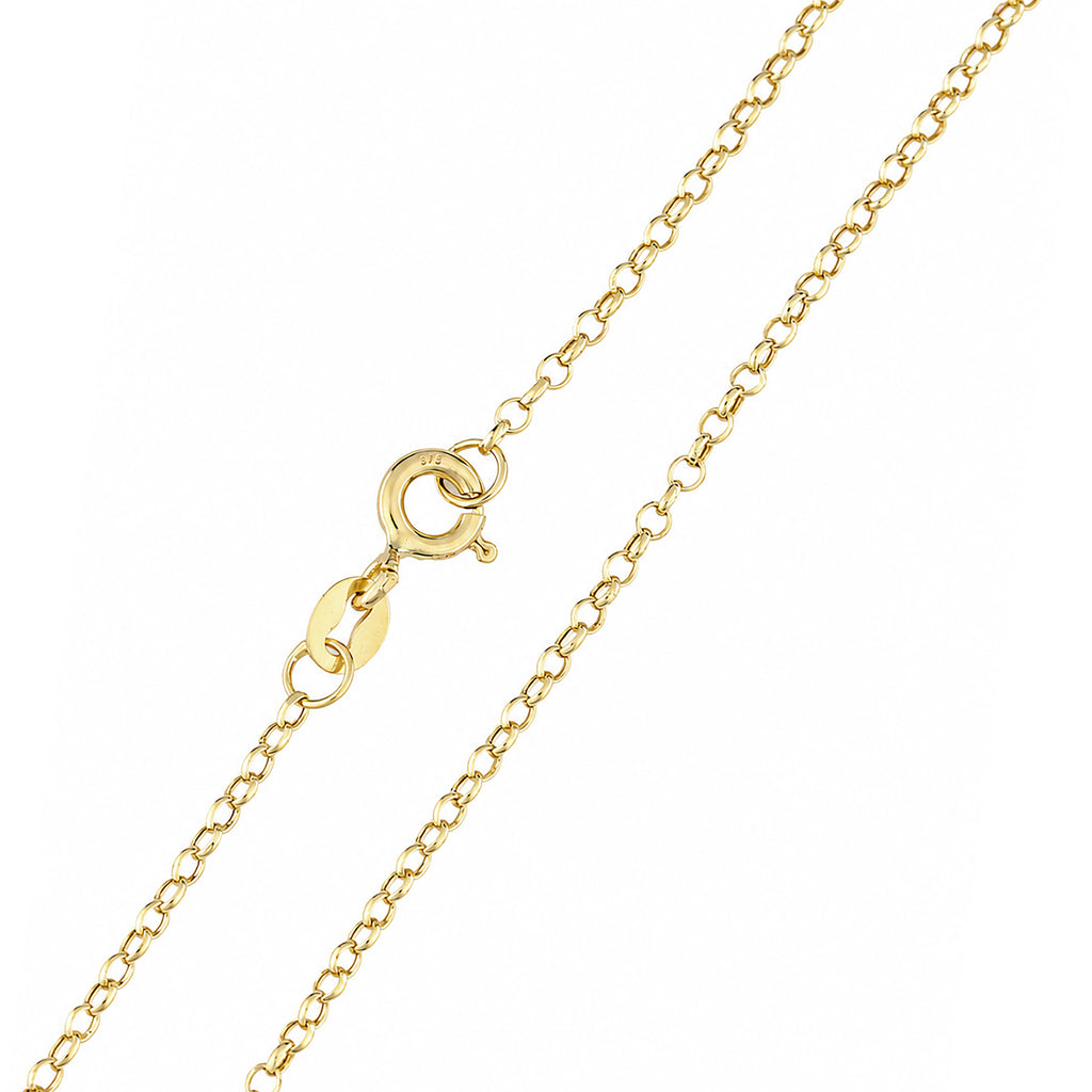 9ct Yellow Gold 18 Inch Rolo Chain Necklace