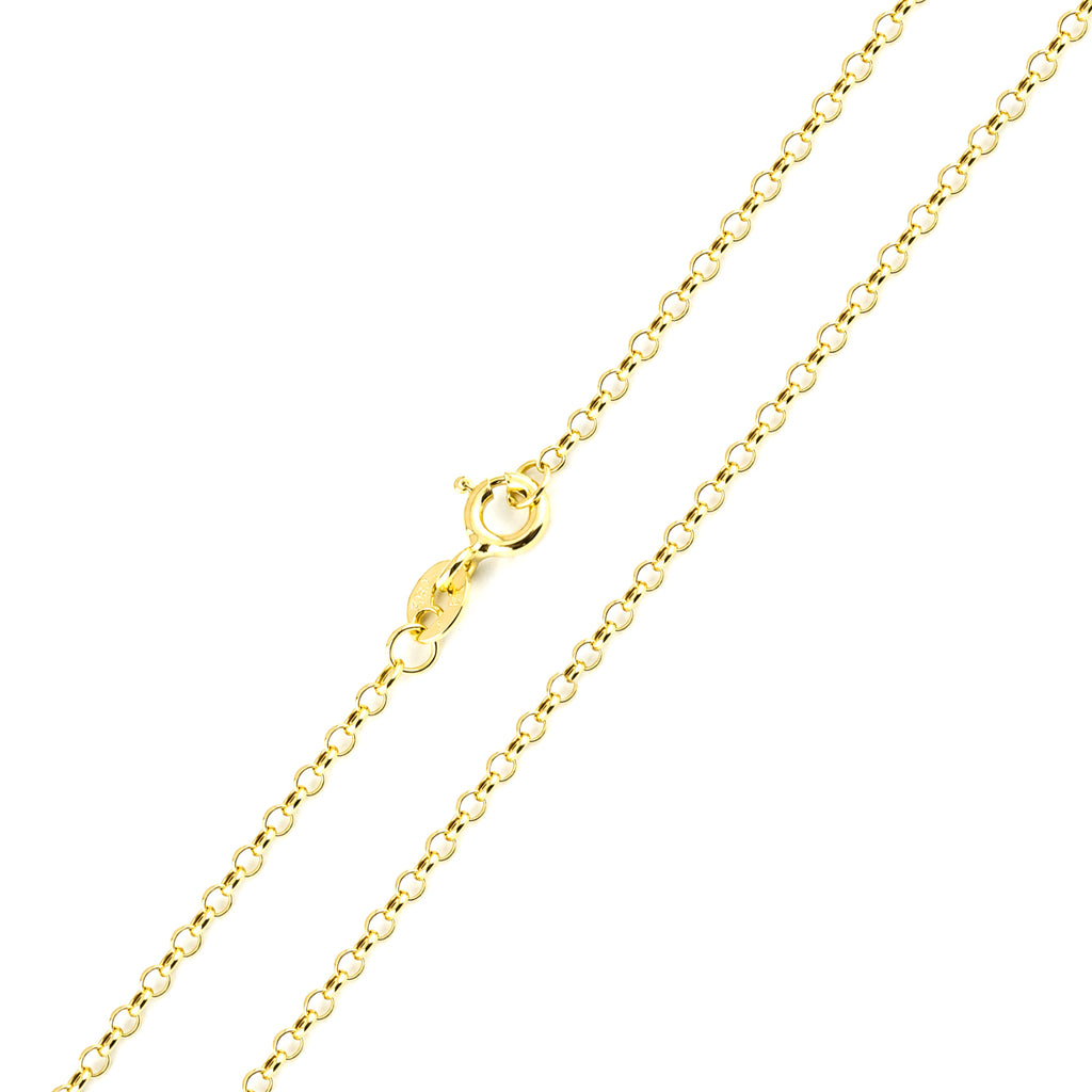 9ct Yellow Gold 7.5 Inch Rolo Chain Bracelet
