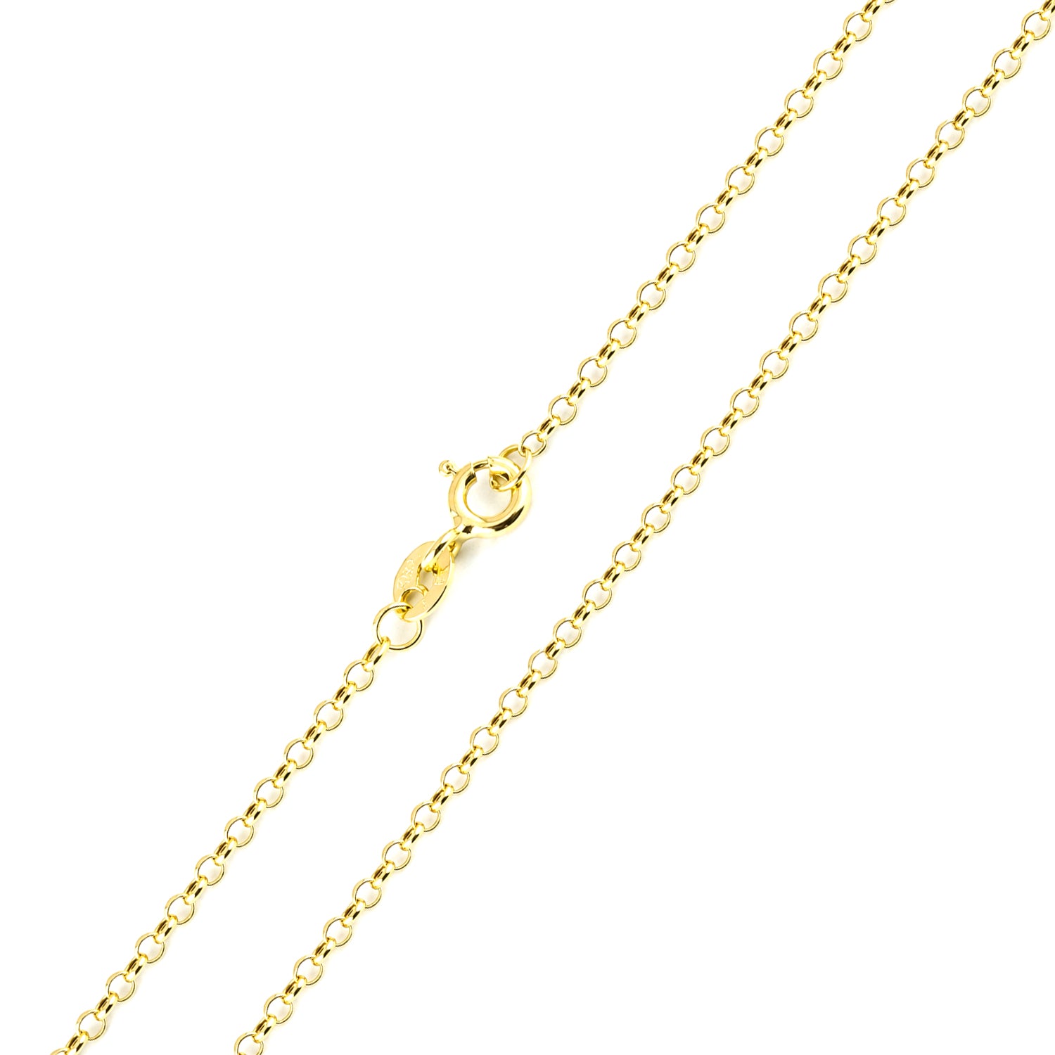 9ct Yellow Gold 7.5 Inch Rolo Chain Bracelet