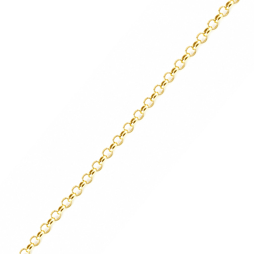 9ct Yellow Gold 7.5 Inch Rolo Chain Bracelet