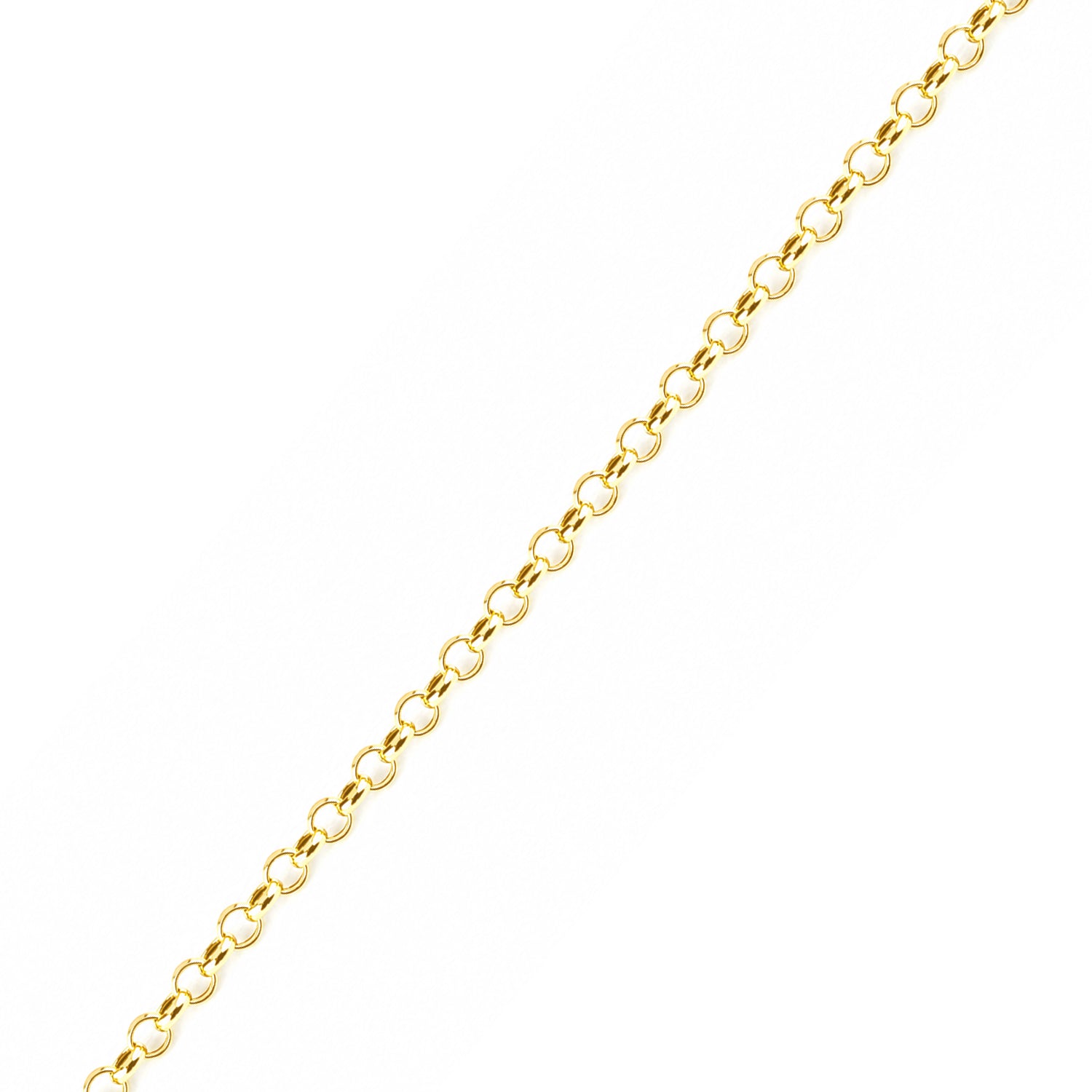 9ct Yellow Gold 7.5 Inch Rolo Chain Bracelet