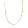 9ct Yellow Gold Rolo Chain Necklace 18 Inch Length