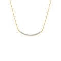 9ct Yellow Gold Lab Diamond Tennis Necklace