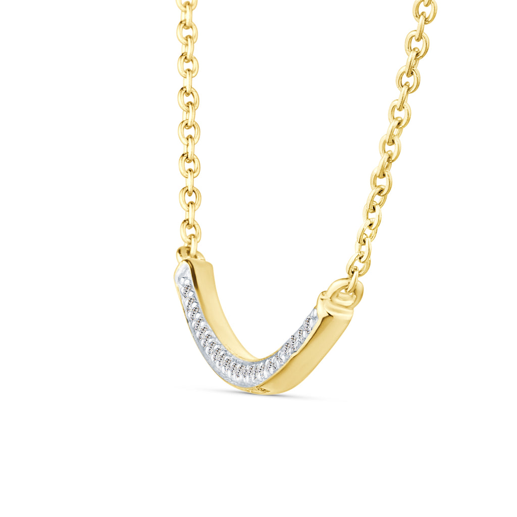 9ct Yellow Gold Lab Diamond Tennis Necklace