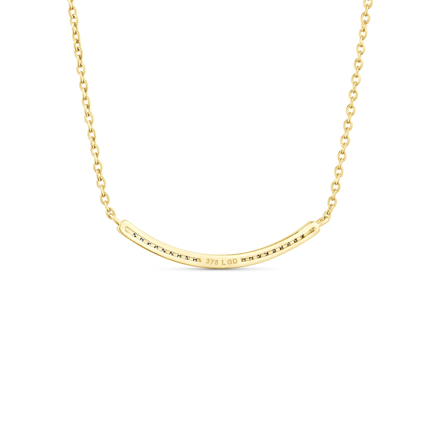 9ct Yellow Gold Lab Diamond Tennis Necklace