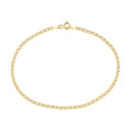 9ct Yellow Gold 7.5 Inch Flat Mariner Bracelet