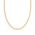 9ct Yellow Gold 16 Inch Diamond Cut Flat Mariner Chain