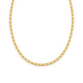 9ct Yellow Gold 18 Inch Diamond Cut Flat Mariner Chain
