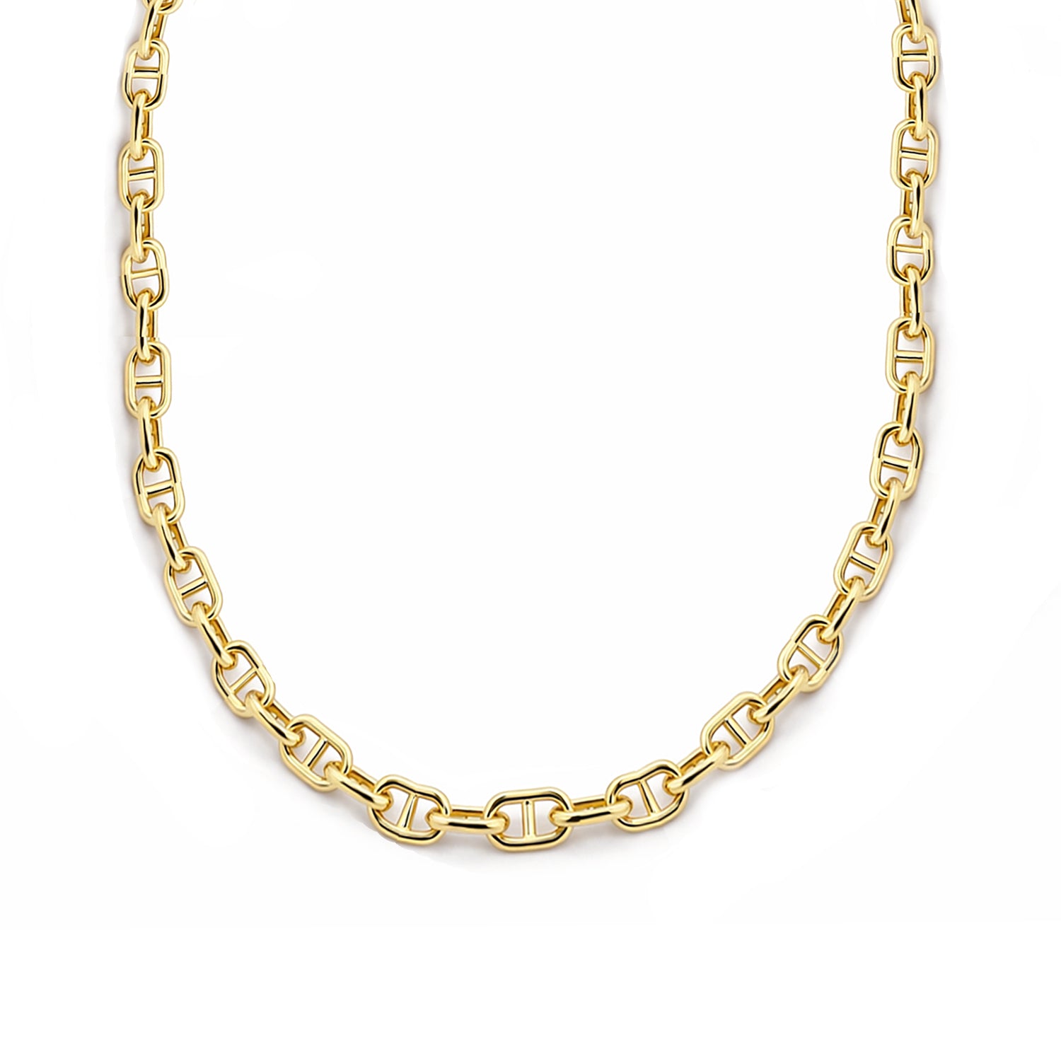 9ct Yellow Gold 18 Inch Mariner Chain