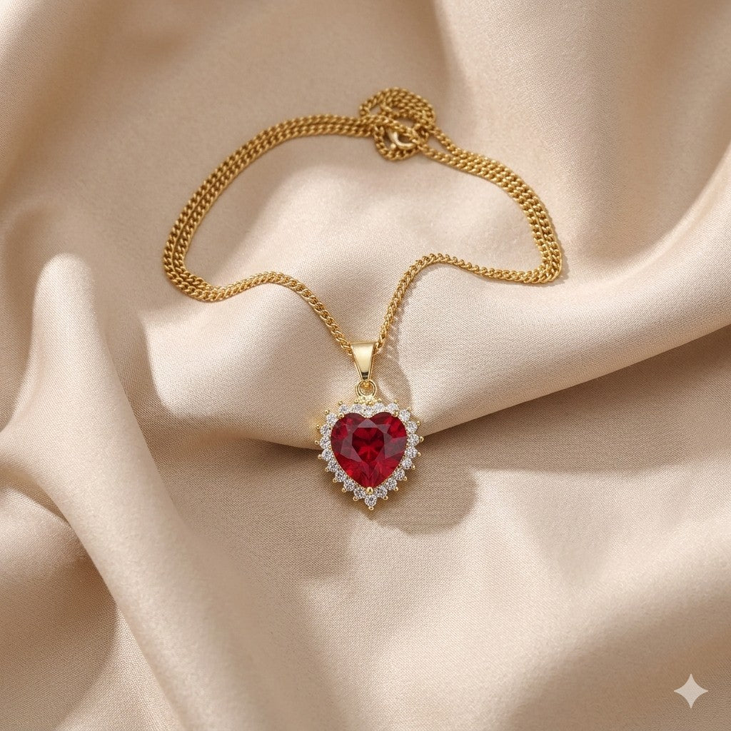 Ruby Necklace - detail view | Prime Jewellery