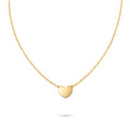 9ct Yellow Gold 18 Inch Heart Necklace