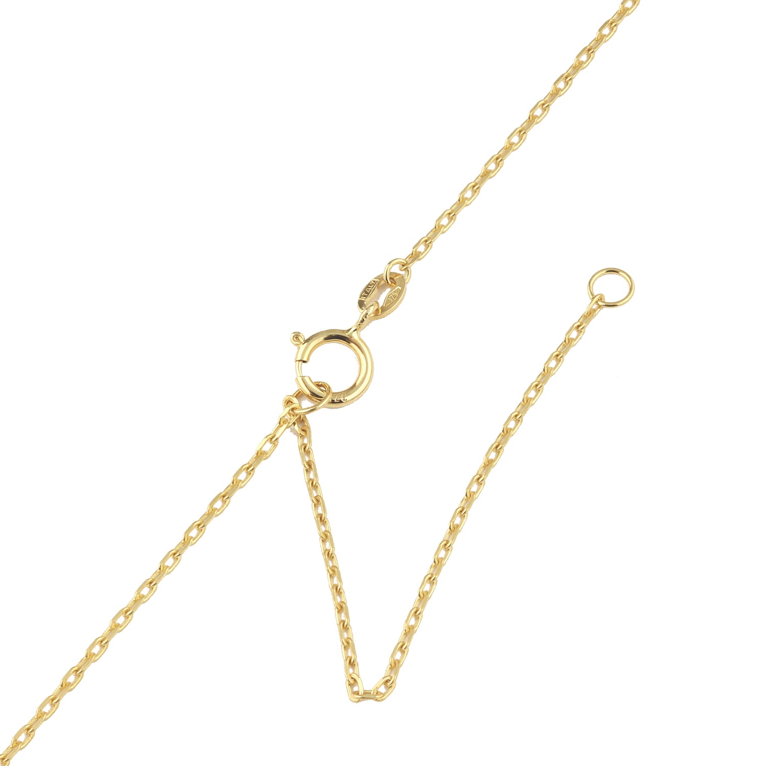9ct Yellow Gold 18 Inch Circle Necklace