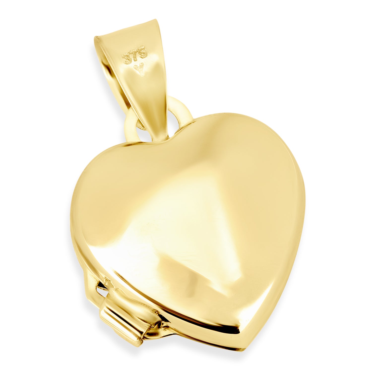 9ct Yellow and White Gold Heart Locket