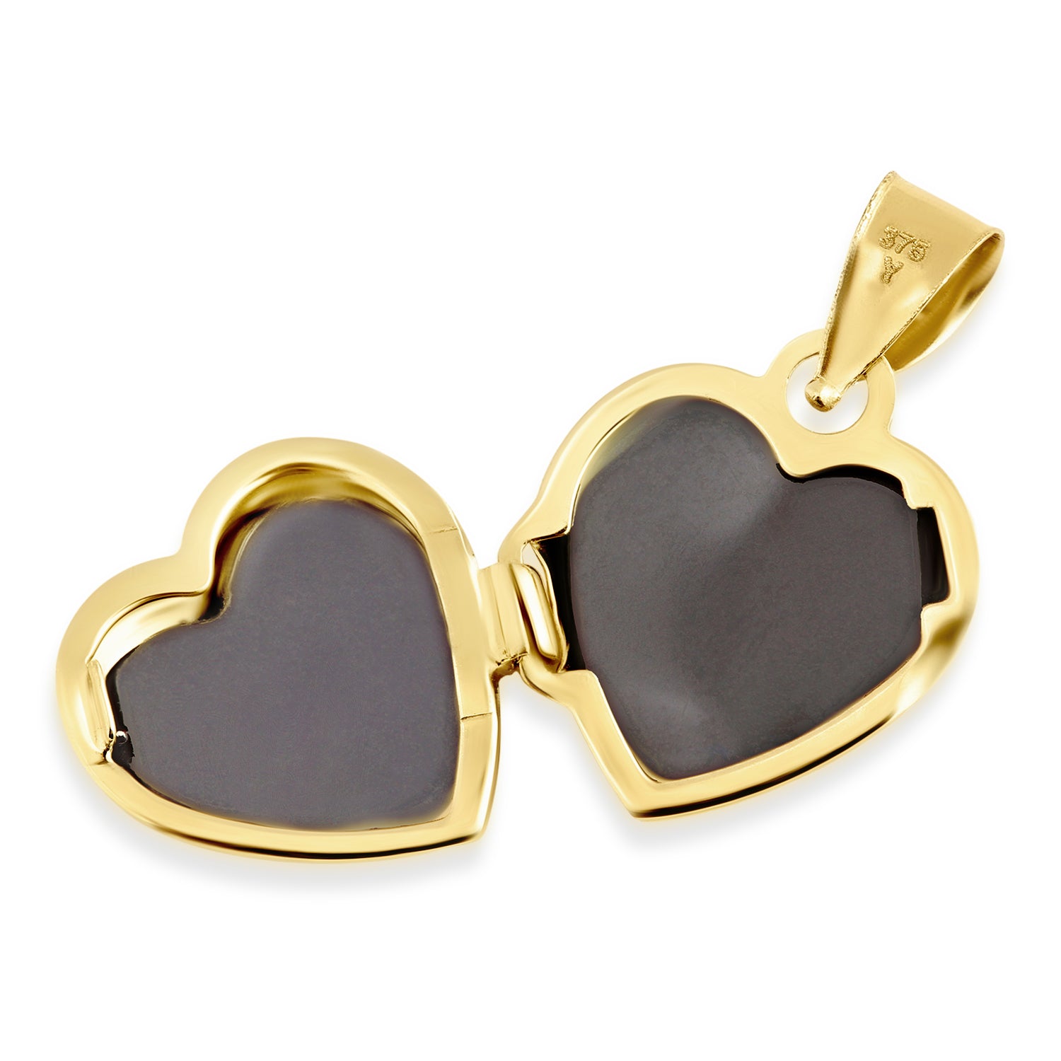 9ct Yellow and White Gold Heart Locket