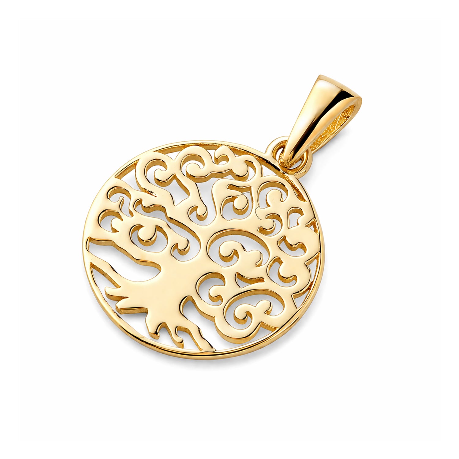 9ct Yellow Gold Tree of Life Necklace Pendant