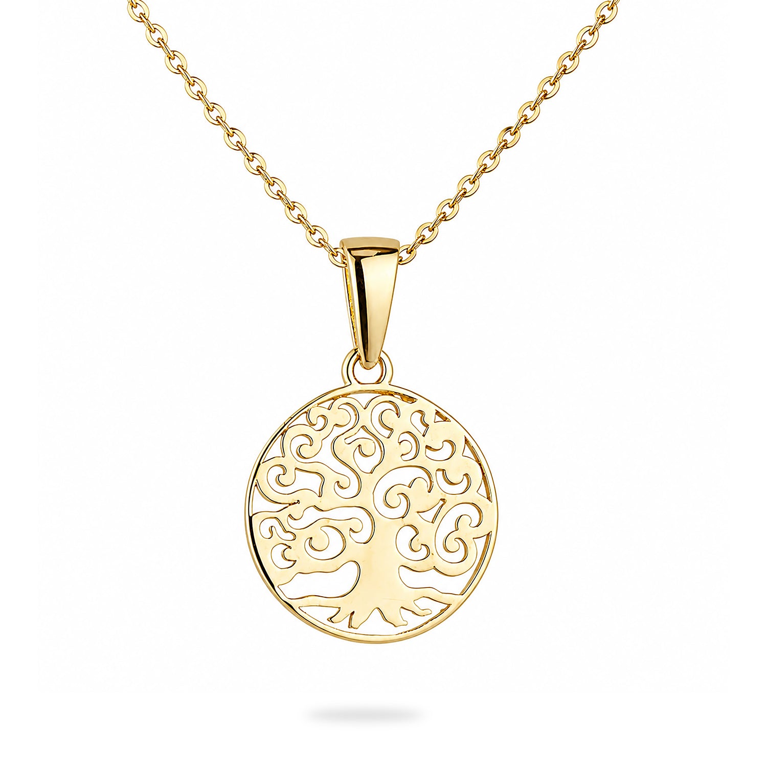 9ct Yellow Gold Tree of Life Necklace Pendant