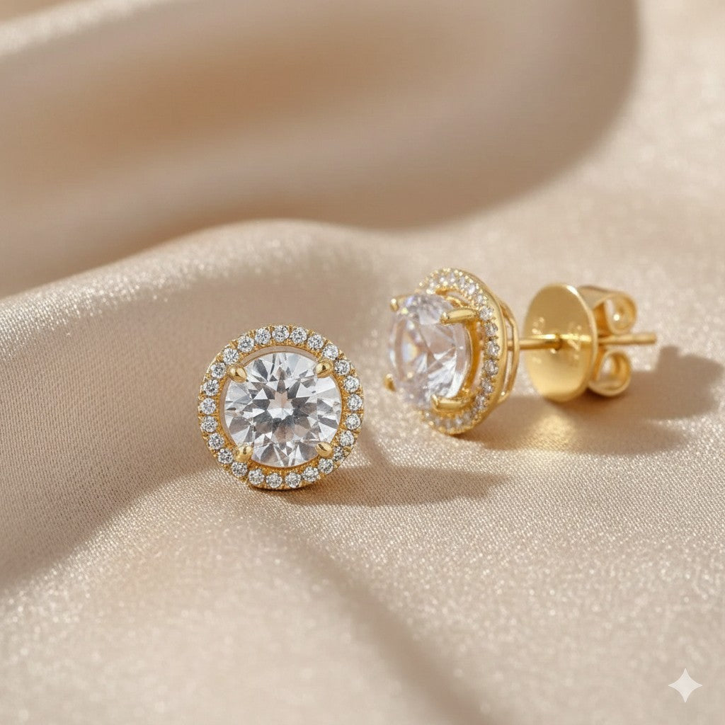 Amethyst Stud Earrings - detail view | Prime Jewellery
