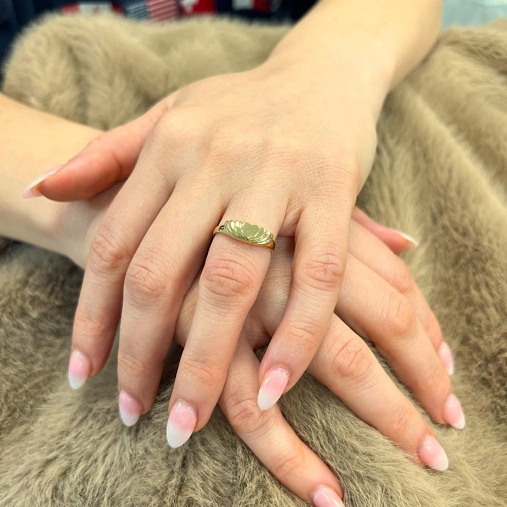 9ct Yellow Gold Heart Ring