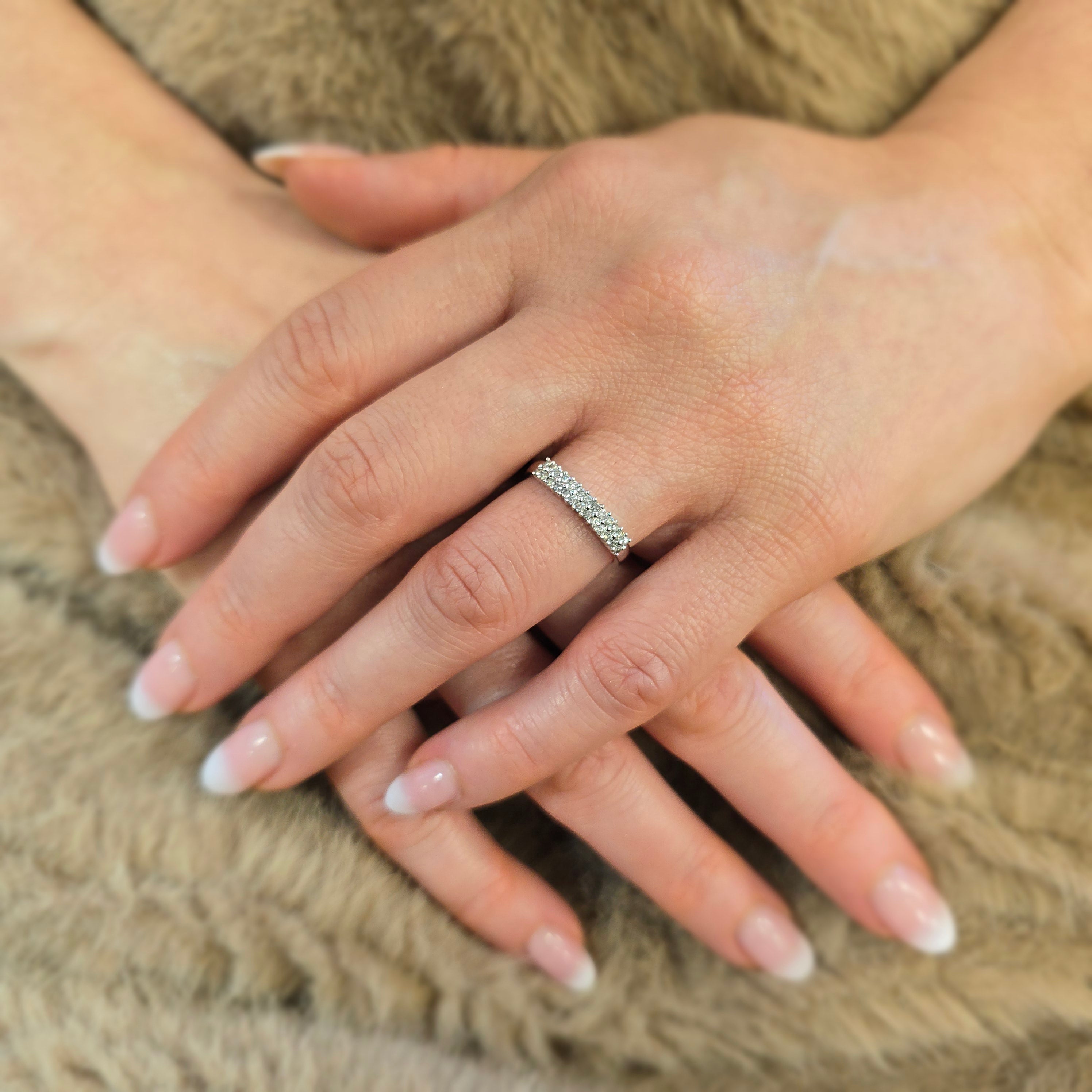 9ct White Gold 0.25ct Diamond Eternity Ring