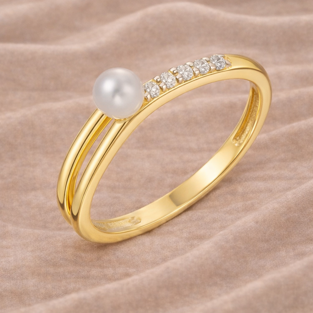 Diamond and Cultured - detail view | Prime Jewellery