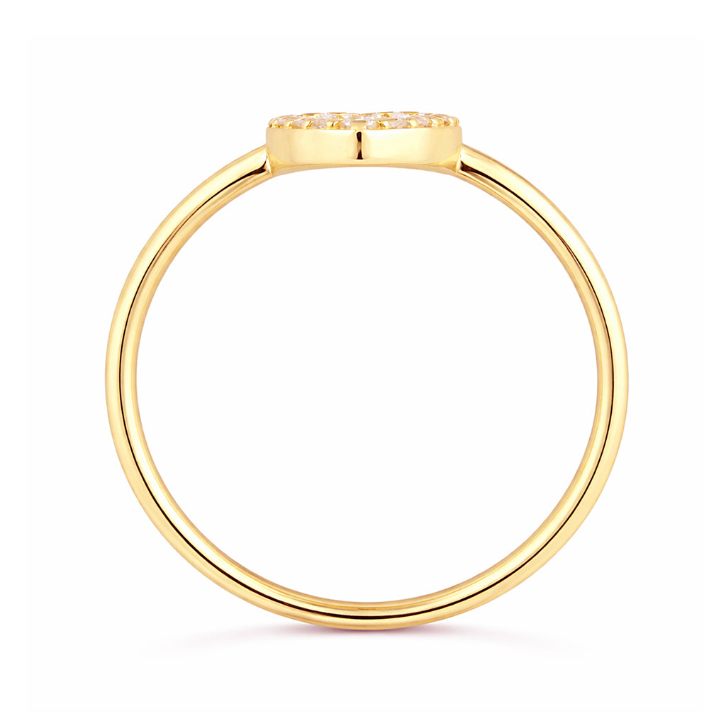 9ct Yellow Gold CZ Baguette Pear Halo Ring