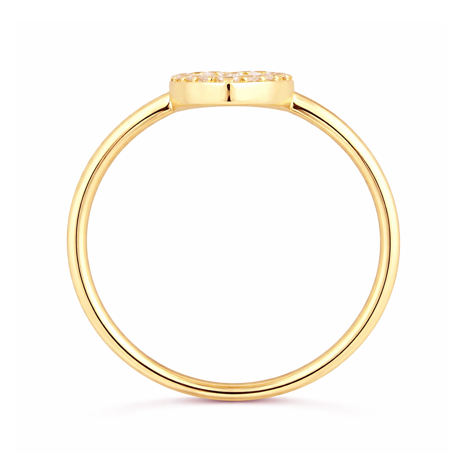 9ct Yellow Gold CZ Baguette Pear Halo Ring