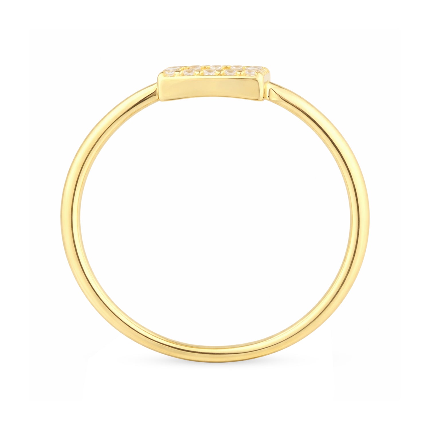 9ct Yellow Gold Cubic Zirconia Baguette Pear Halo Ring