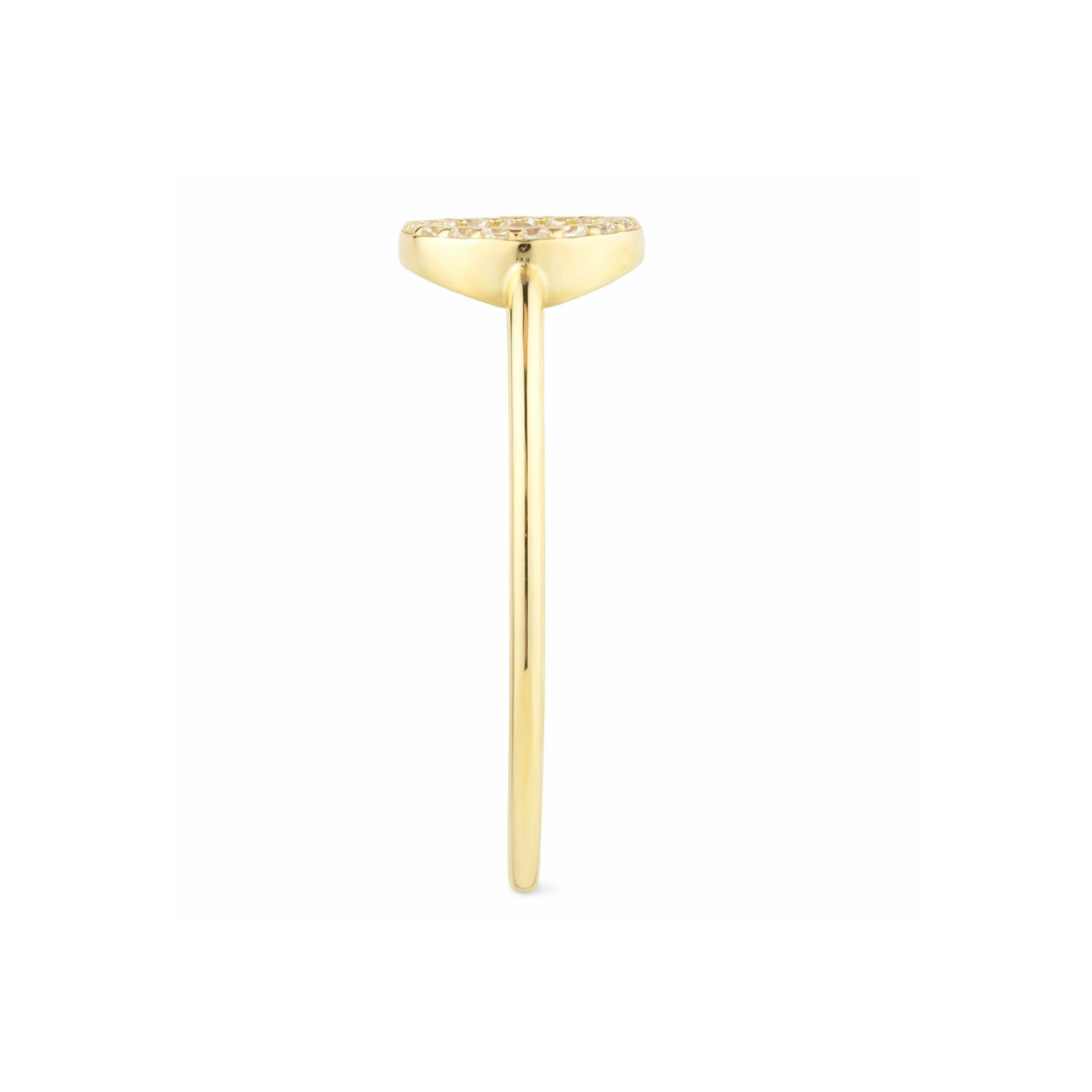 9ct Yellow Gold CZ Baguette Sunburst Ring