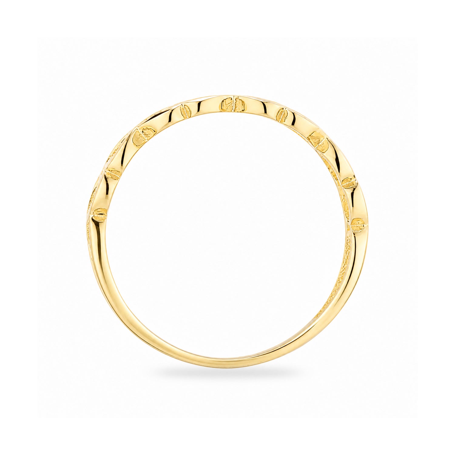 9ct Yellow Gold Infinity Heart Ring
