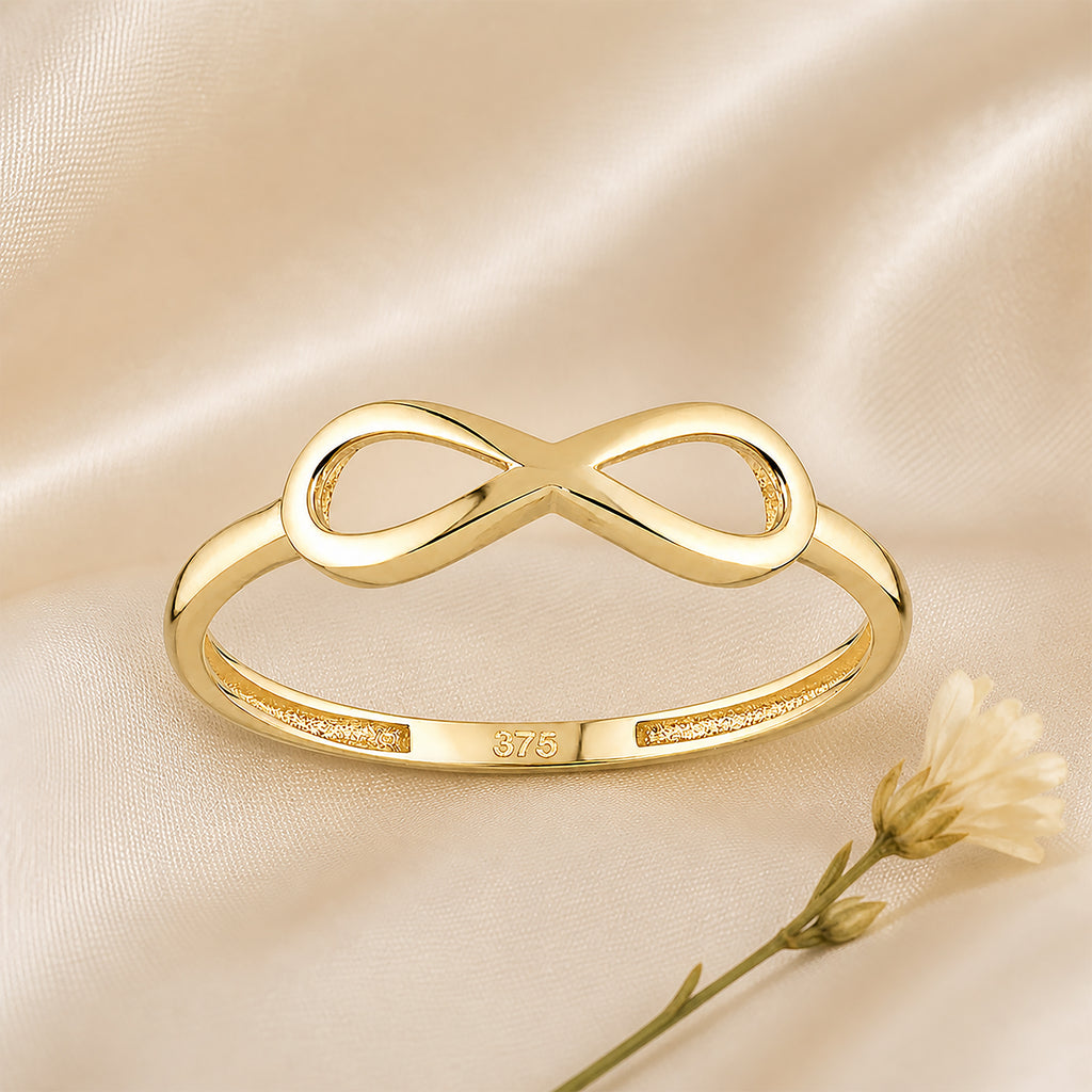 9ct Yellow Gold Infinity Ring