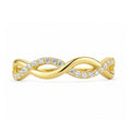 9ct Yellow Gold Cubic Zirconia Infinity Ring