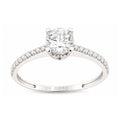 9ct White Gold Cubic Zirconia Solitaire Ring