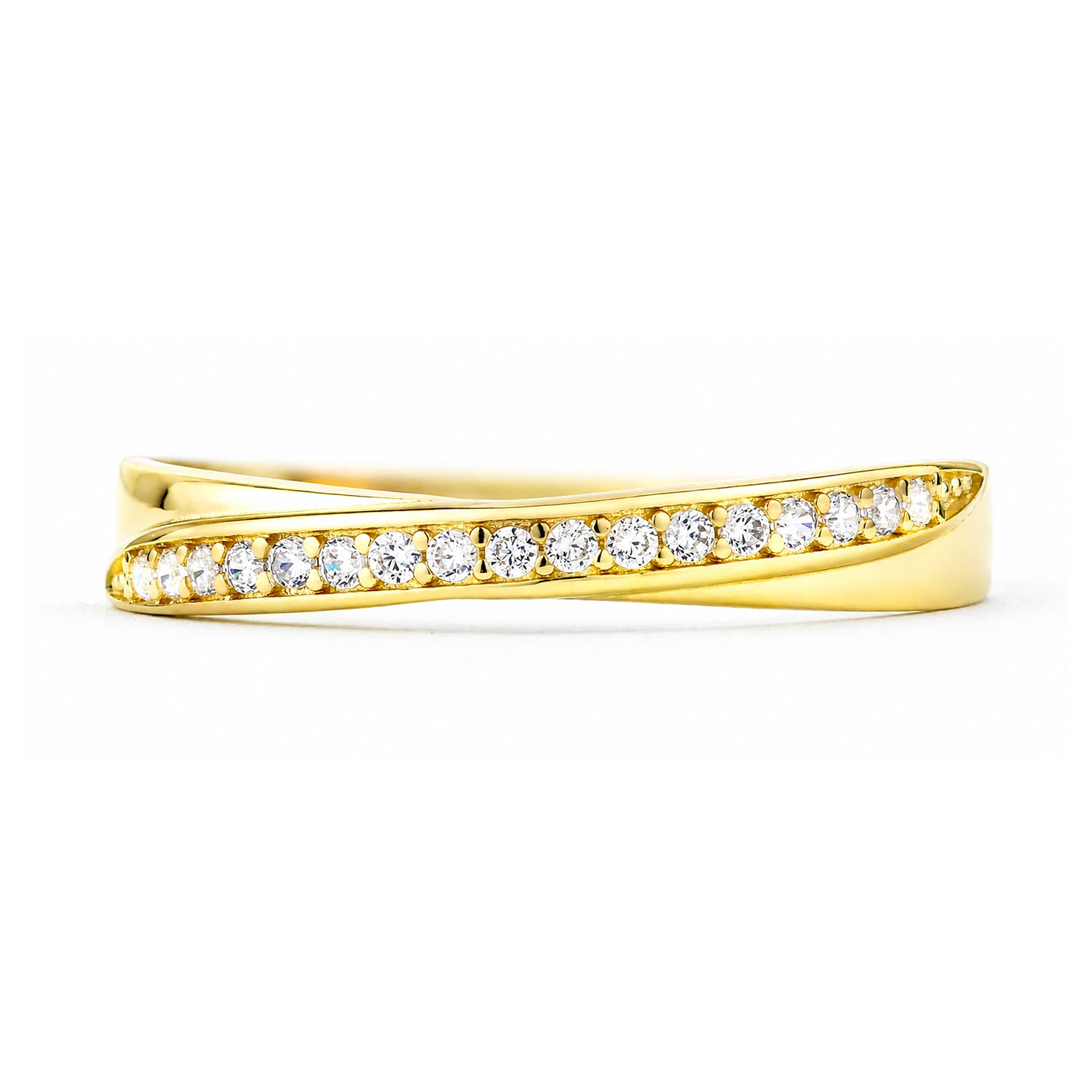 9ct Yellow Gold Cubic Zirconia Eternity Ring