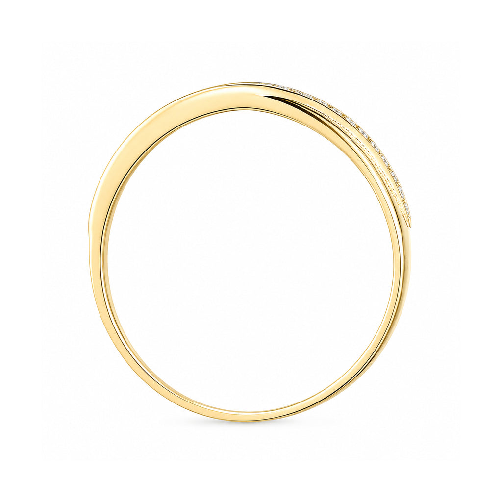9ct Yellow Gold Cubic Zirconia Eternity Ring