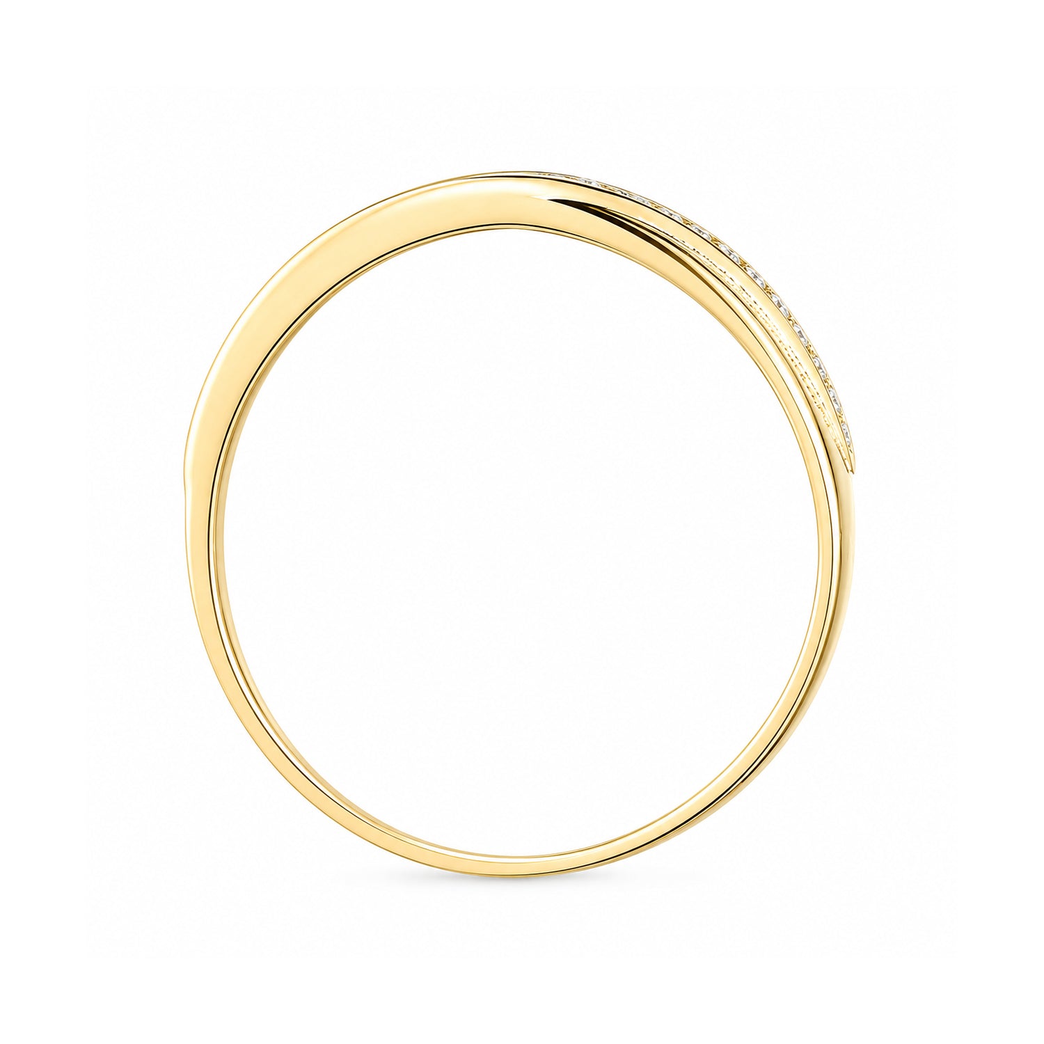 9ct Yellow Gold Cubic Zirconia Eternity Ring