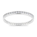 9ct White Gold Cubic Zirconia Full Eternity Ring