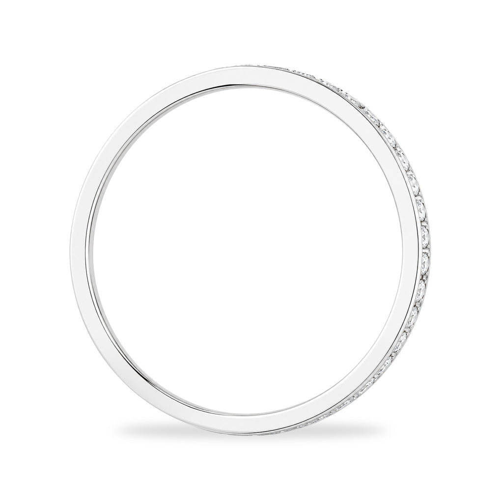 9ct White Gold Cubic Zirconia Full Eternity Ring