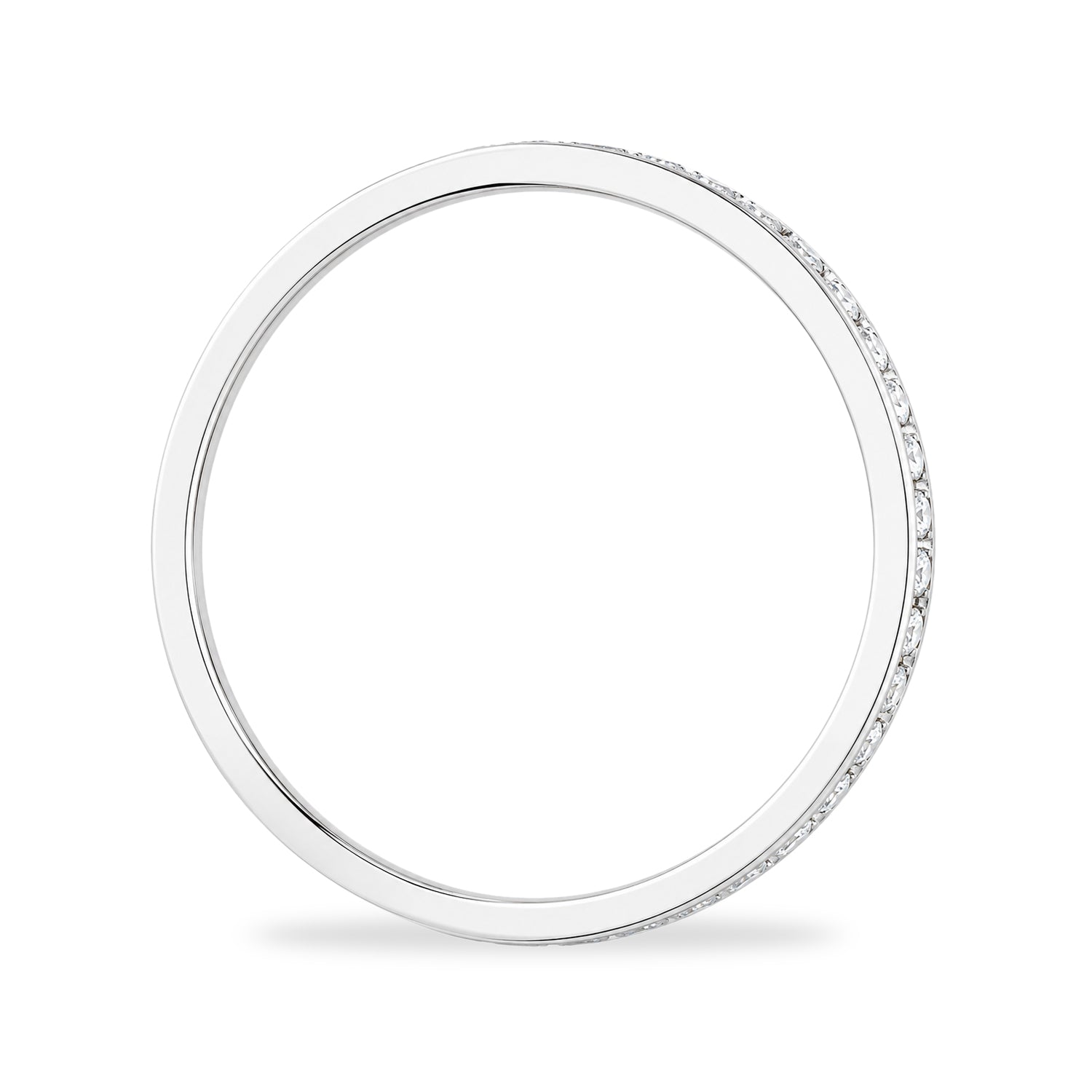 9ct White Gold Cubic Zirconia Full Eternity Ring