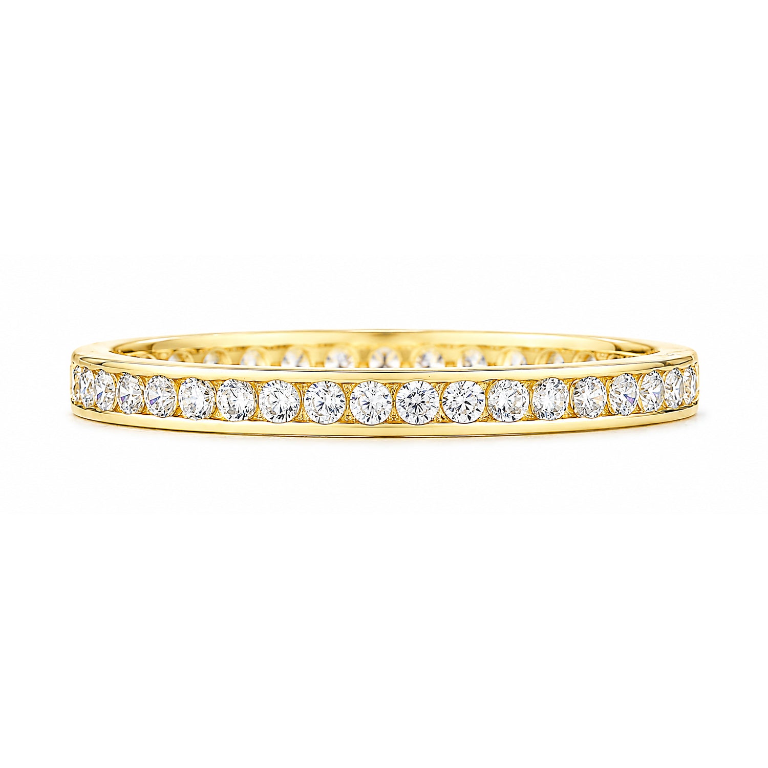 9ct Yellow Gold Cubic Zirconia Full Eternity Ring