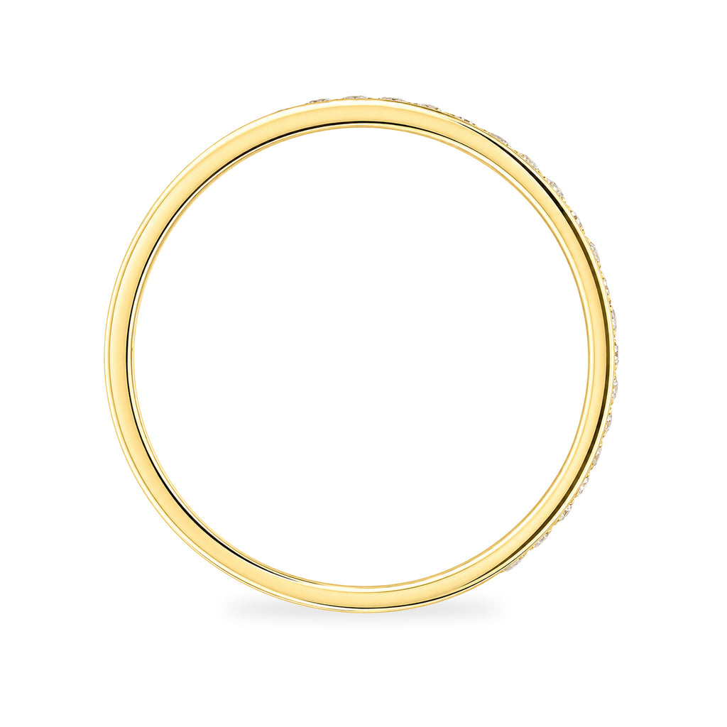 9ct Yellow Gold Cubic Zirconia Full Eternity Ring
