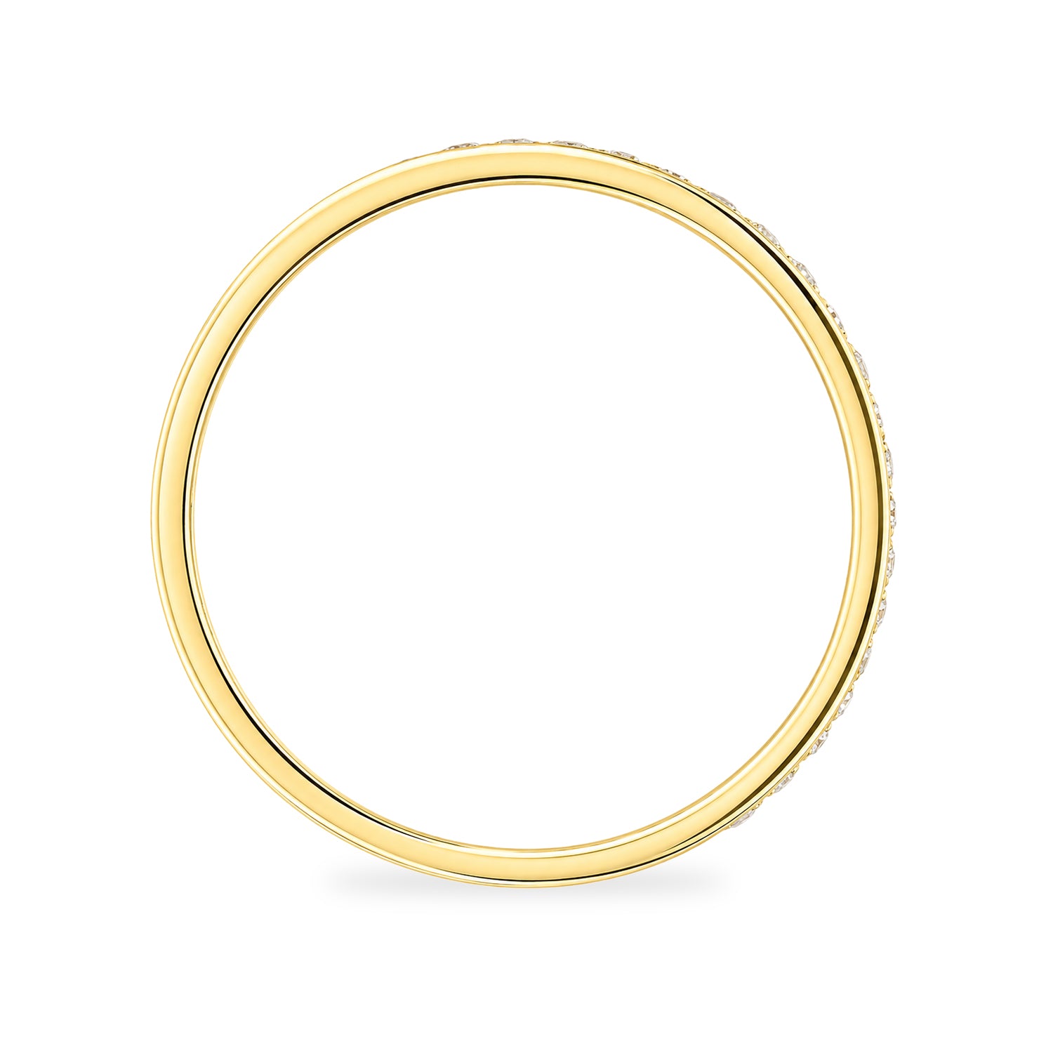 9ct Yellow Gold Cubic Zirconia Full Eternity Ring