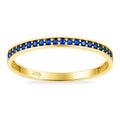 9ct Yellow Gold Sapphire Colour Eternity Band