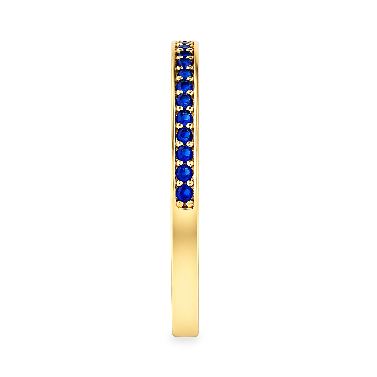9ct Yellow Gold Sapphire Colour Eternity Band