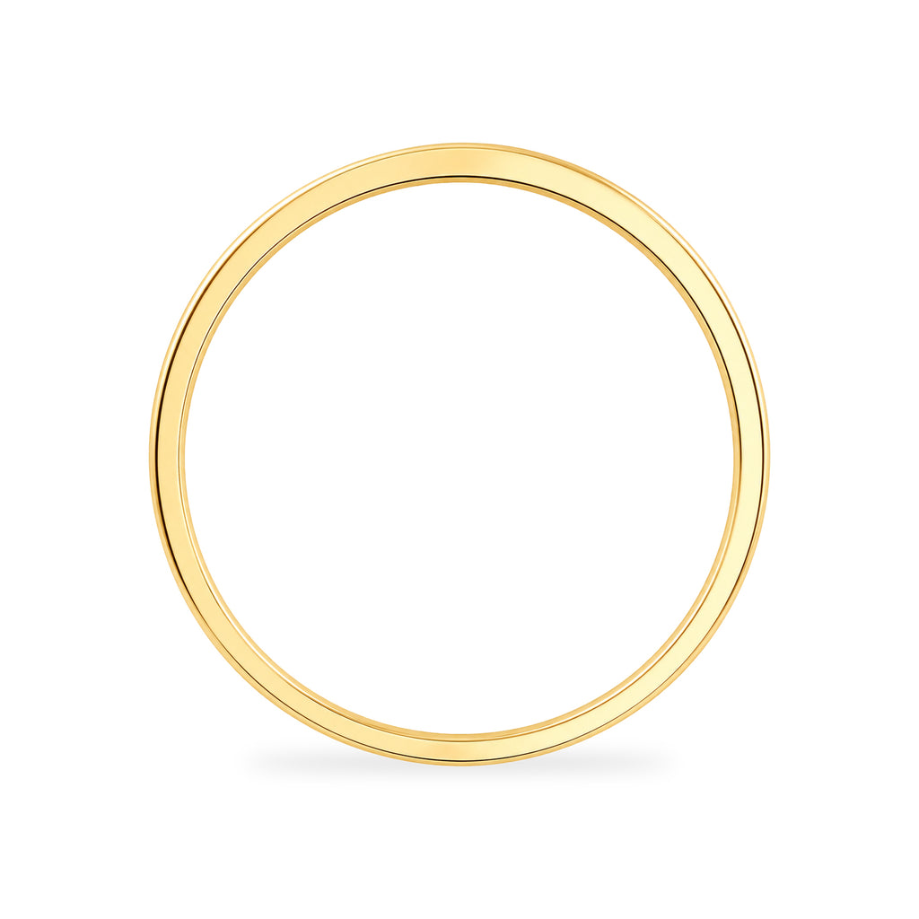 9ct Yellow Gold CZ Emerald Eternity Ring