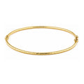 9ct Yellow Gold 6x5cm Diamond Cut Bangle