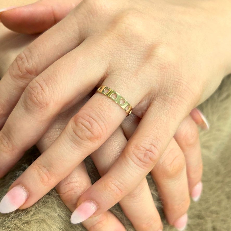 9ct Yellow Gold Heart Ring